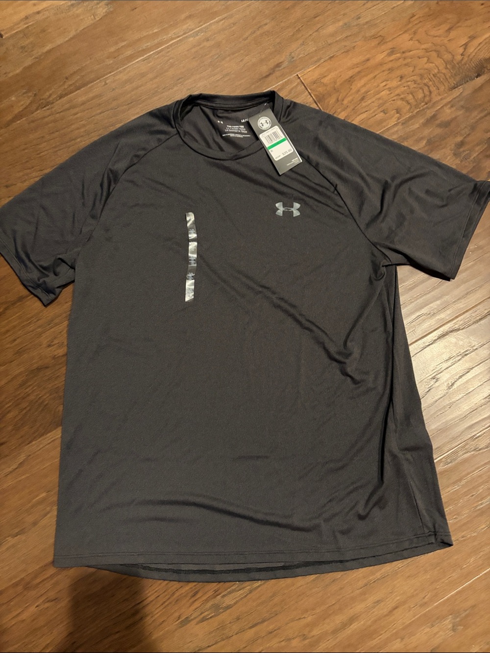 Under Armour Black Short-Sleeve Athletic Tee with Subtle Logo